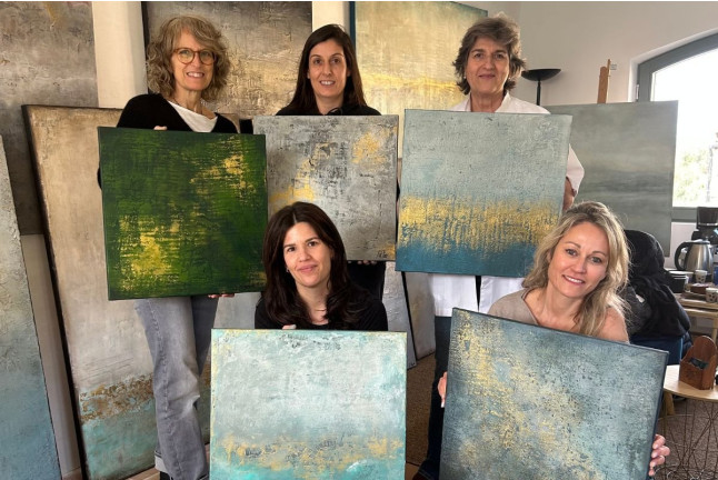 Taller de Pintura Creativa en Pareja (Llabià, Girona)