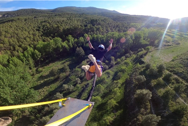 Puenting con Vídeo: Salto de 50 metros (El Mascarat, Alicante)