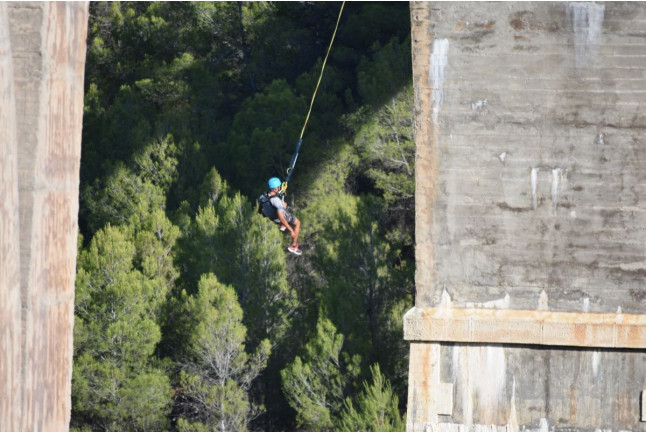 Puenting con Vídeo: Salto de 50 metros (El Mascarat, Alicante)