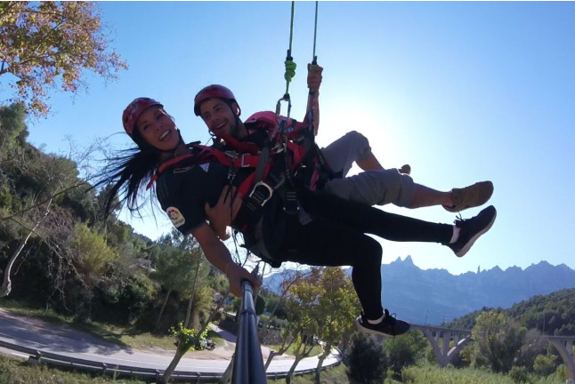 Salto Puenting en Tándem (Monistrol de Montserrat, Barcelona)