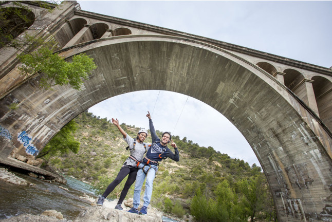 Puenting (Murillo de Gállego, Zaragoza) 