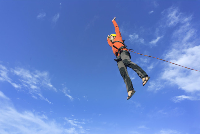 Puenting (Murillo de Gállego, Zaragoza) 