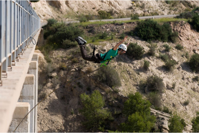 Puenting en Puente de la Vicaría (Vicaría de Yeste, Albacete)