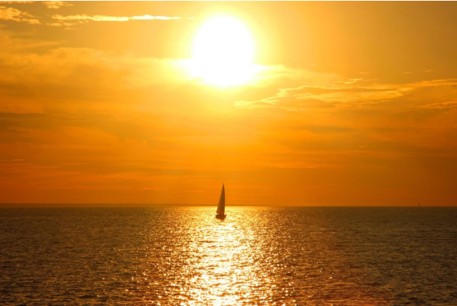 Puesta de Sol en Barco (Portmany, Ibiza)