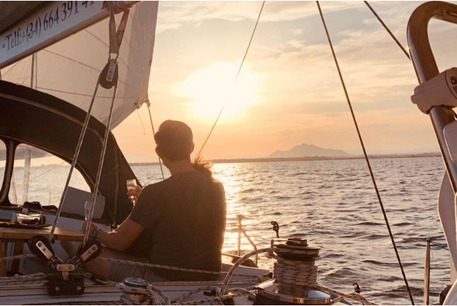 Puesta de Sol Romántica en Velero para dos (La Manga del Mar Menor, Murcia)