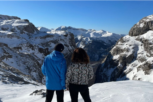 Ruta Privada en Raquetas de Nieve en Los Picos de Europa (Fuente Dé, Cantabria)