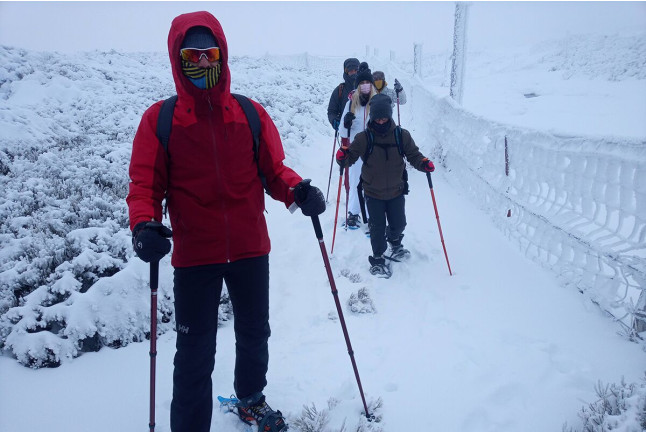 Ruta en Raquetas de Nieve con Fotos en Canchal Negro (Salamanca)