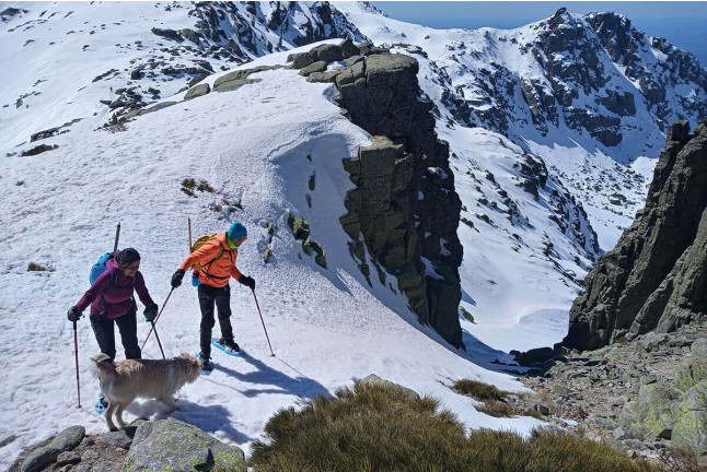 Ruta en Raquetas de Nieve con Fotos en Canchal Negro (Salamanca)