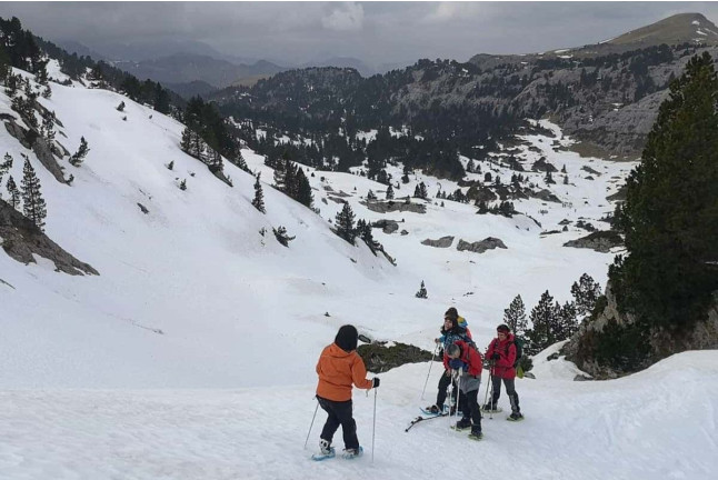 Ruta con Raquetas de Nieve en La Pinilla (Segovia)