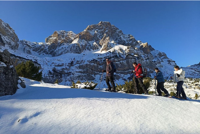 Raquetas de Nieve en el Pirineo Aragonés (Valle de Ordesa o Valle del Tena, Huesca)