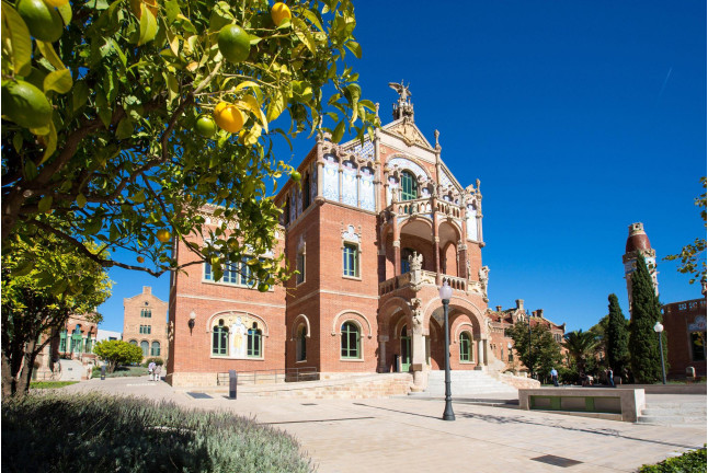 Entrada al Recinte Modernista de Sant Pau (Barcelona)