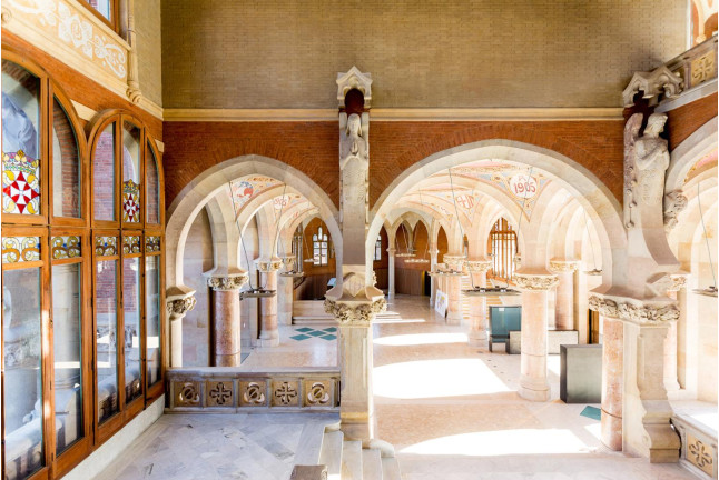 Entrada al Recinte Modernista de Sant Pau (Barcelona)