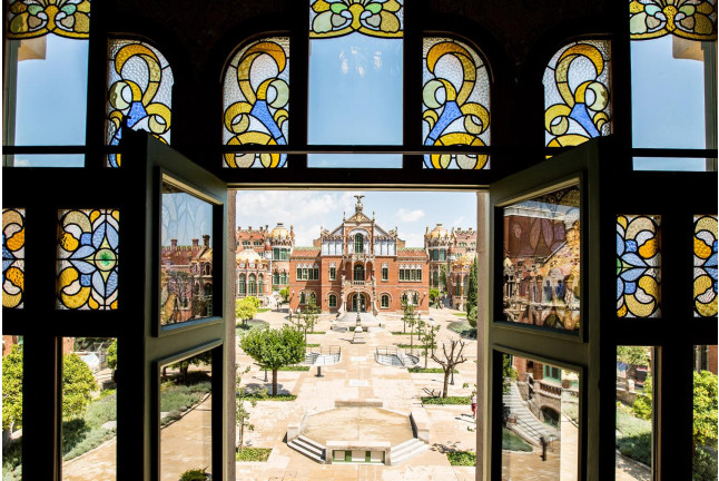 Entrada al Recinte Modernista de Sant Pau (Barcelona)