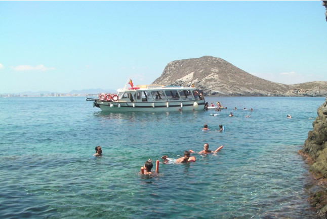 Ruta en Golondrina por 2 Mares Isla Grosa con Parada de Baño Opcional (Murcia)