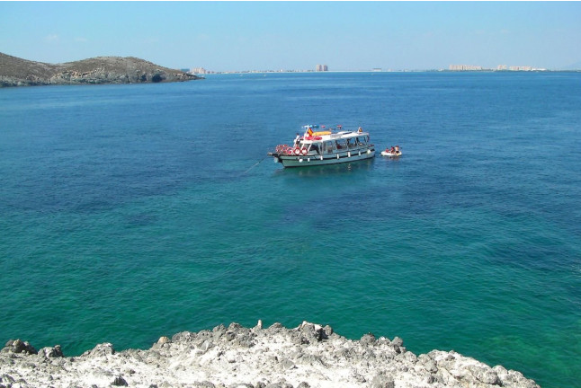 Ruta en Golondrina por 2 Mares Isla Grosa con Parada de Baño Opcional (Murcia)