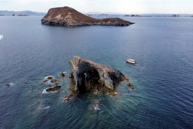 Ruta en Golondrina por 2 Mares Isla Grosa con Parada de Baño Opcional (Murcia)