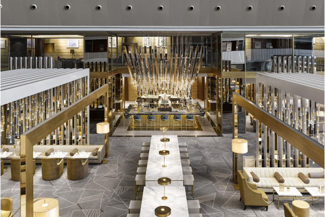 Circuito Spa, Masaje Hindú y Comida o Cena en Restaurante B-24 en Spazio Nyxpert Royal & Spa Hotel Fairmont Rey Juan Carlos I 5* (Barcelona)