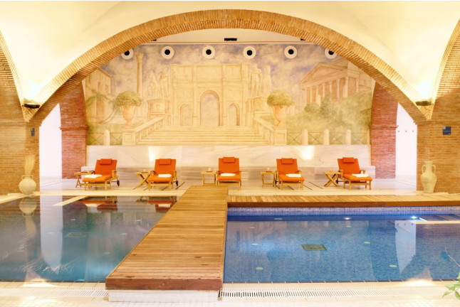 Paseo a Caballo por el Montseny con Circuito Spa y Comida en Hotel Balneario Blancafort 4* para dos (Barcelona)