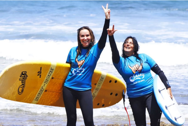 Clase de Surf con Fotos en Playa Las Américas (Arona, Santa Cruz de Tenerife)