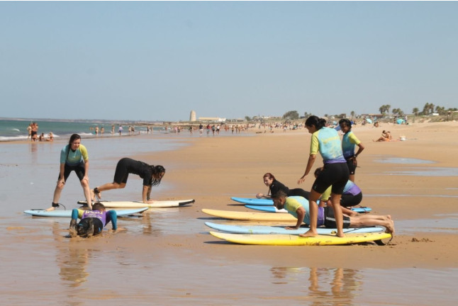 Clase de Surf (Zahara de los Atunes, Cádiz)