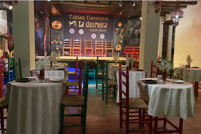 Espectáculo Flamenco con Cena o Consumición en Tablao Flamenco La Quimera Plaza Mayor (Madrid)