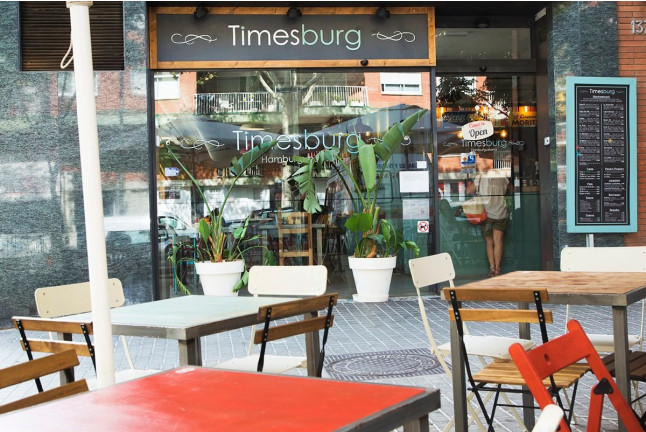 Menú Hamburguesa Kobe en Timesburg Les Corts (Barcelona)