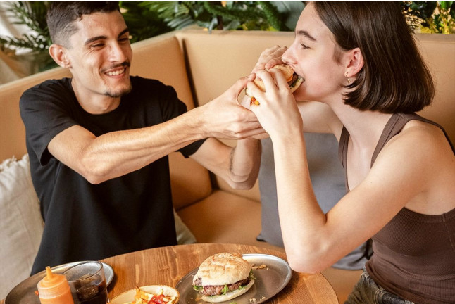 Menú Hamburguesa Kobe en Timesburg París (Barcelona)