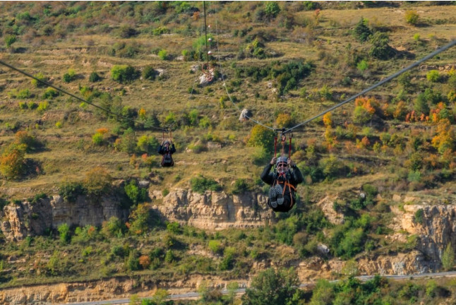 Vértigo Maestrazgo: Tirolina (Cantavieja, Teruel)