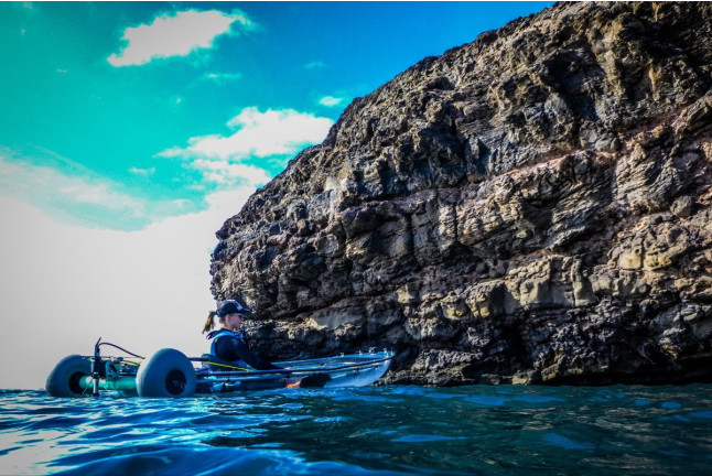 Nautical Premium Tour: Salida en Kayak Transparente Eléctrico (Fuerteventura)