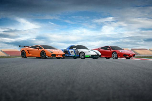 Trío de Coches: Ferrari, Lamborghini y Porsche + Vuelta en Coche de Alta Gama en Circuito de Calafat (Ametlla de Mar, Tarragona)