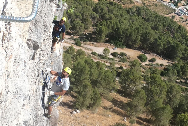 Vía Ferrata en las Cuevas de San Marcos o Archidona con Fotos (Córdoba)