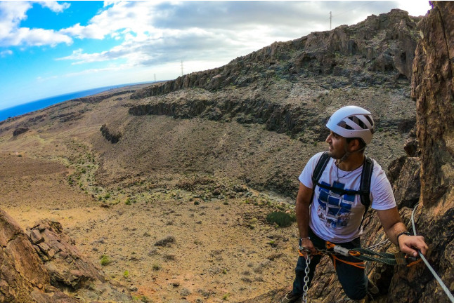 Vía Ferrata con Snack y Fotos (San Agustín, Gran Canaria)