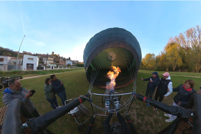 Vuelo en Globo en el Empordà con Cava, Fotos y Vídeo 360º (Colomers, Girona)