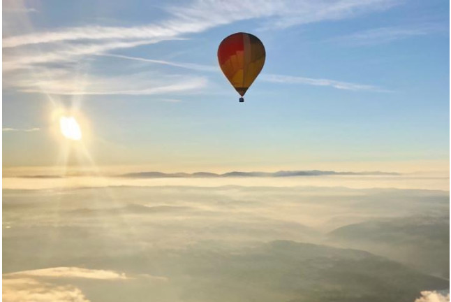 Vuelo en Globo por la Ribeira Sacra con Fotos y Vídeo (Lugo)