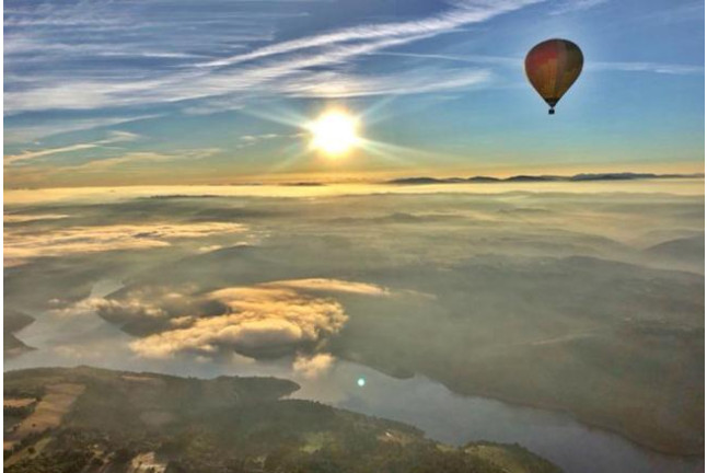 Vuelo en Globo por la Ribeira Sacra con Fotos y Vídeo (Lugo)