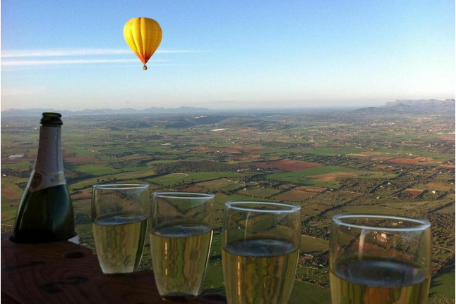 Vuelo en Globo con Cava, Fotos y Vídeo (Mallorca)