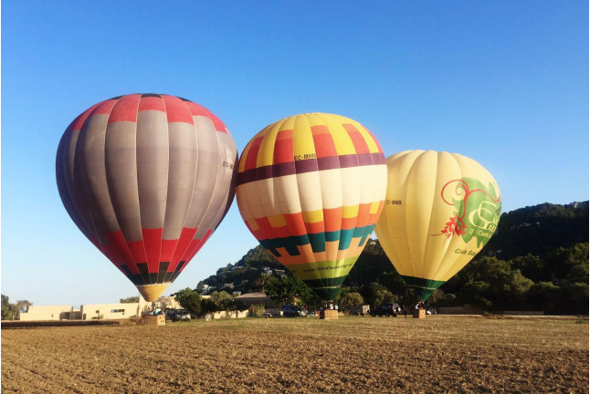Vuelo en Globo con Cava, Fotos y Vídeo (Mallorca)