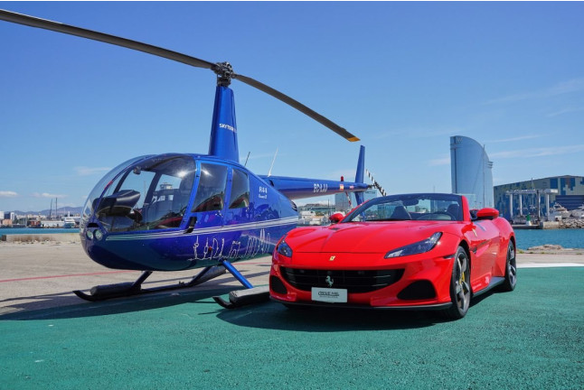Vuelo en Helicóptero y Ruta en Superdeportivo para dos (Barcelona)