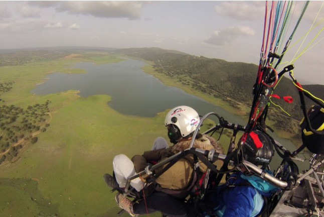 Vuelo en Paramotor Biplaza (La Puebla de los Infantes o Lora del Río, Sevilla)
