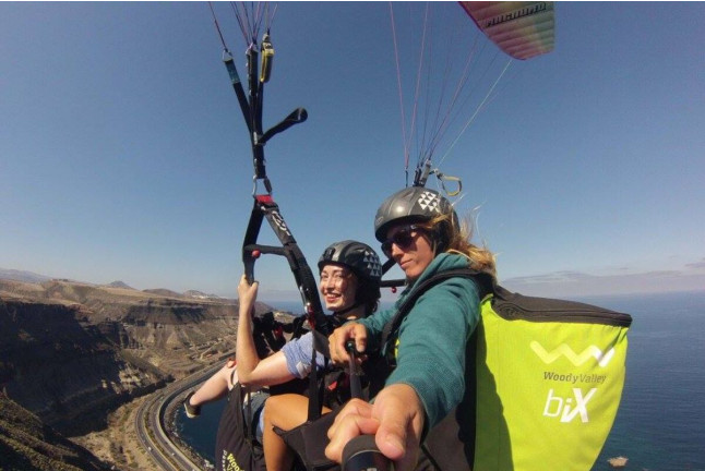 Vuelo en Parapente Biplaza y Fotos (Gran Canaria)