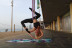 Aire-Clase: Clase Individual de Aero-Yoga en la Playa (Barcelona)
