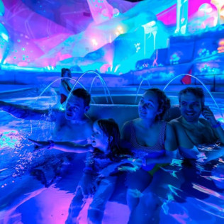 Entrada a Aquascope (Chasseneuil-du-Poitou, Francia)