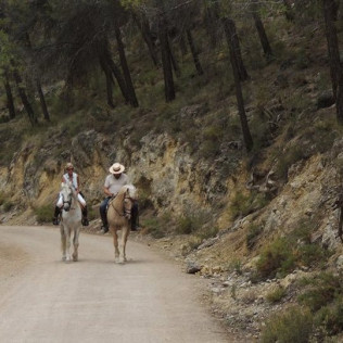 Puesta de Sol a Caballo y Cena Degustación para dos (Granada)