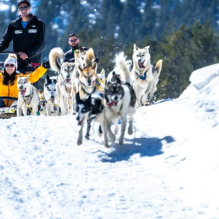 Acceso Classic a Caldea y Paseo en Mushing para dos (Andorra)
