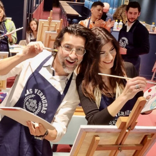 Taller de Pintura con barra libre de Vermut en Las Vermudas University (Barcelona)