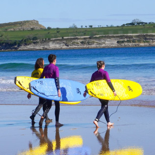Clase de Surf en Liencres o Santander (Cantabria)