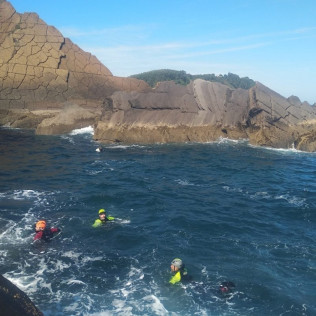 Coasteering en Costa da Vela, Cabo Home (O Hío, Pontevedra)