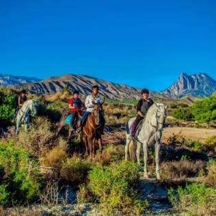 Escapada con Piscina y Jacuzzi en Apartamentos Oasis de la Cala con Paseo a Caballo para dos por la Montaña con Vistas al Mar (Alicante)