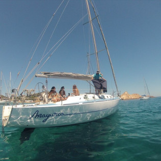 Excursión Compartida en Velero para Ver la Puesta de Sol (Fornells, Menorca)