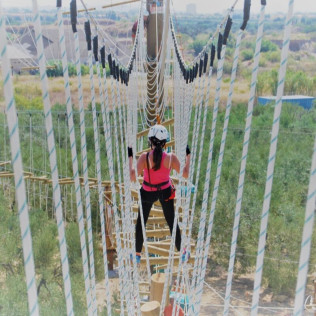 Circuito Multiaventura y Tirolinas en Jumpland Aventura Ecològica (Salou, Tarragona)